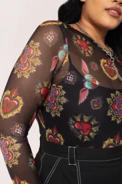 Amias Mesh Top