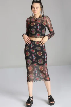 Amias Mesh Top