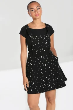 Bat Pinafore Dress Black