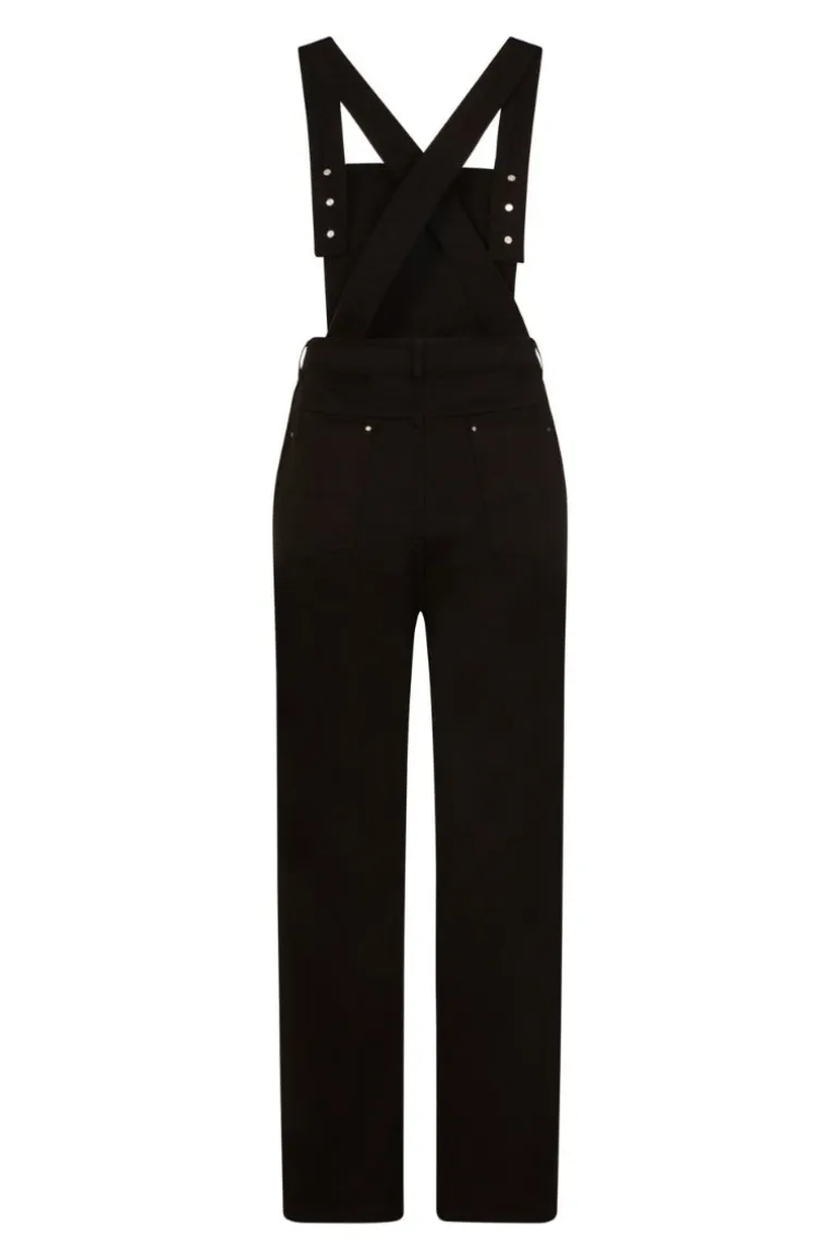 Elly May Denim Dungaree Black
