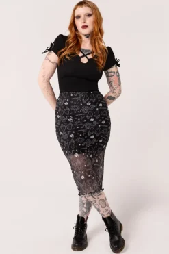 Hello Goodbye Mesh Skirt