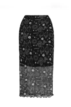 Hello Goodbye Mesh Skirt