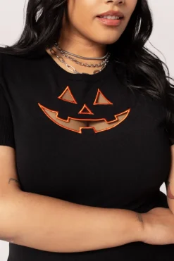 Jack-O-Lantern Top