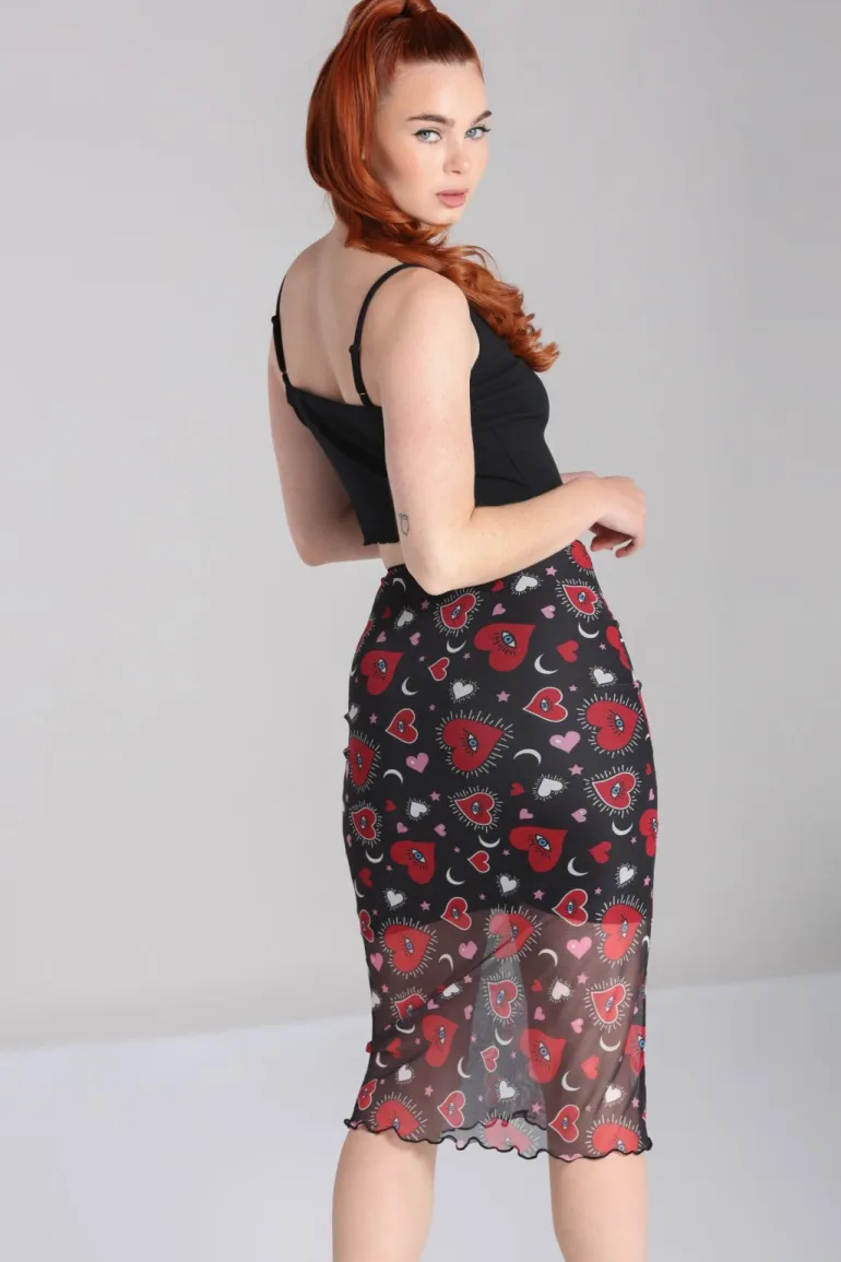 Kate Heart Mesh Skirt