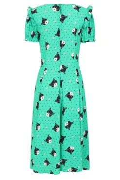 Love Cats Midi Dress