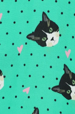 Love Cats Midi Dress