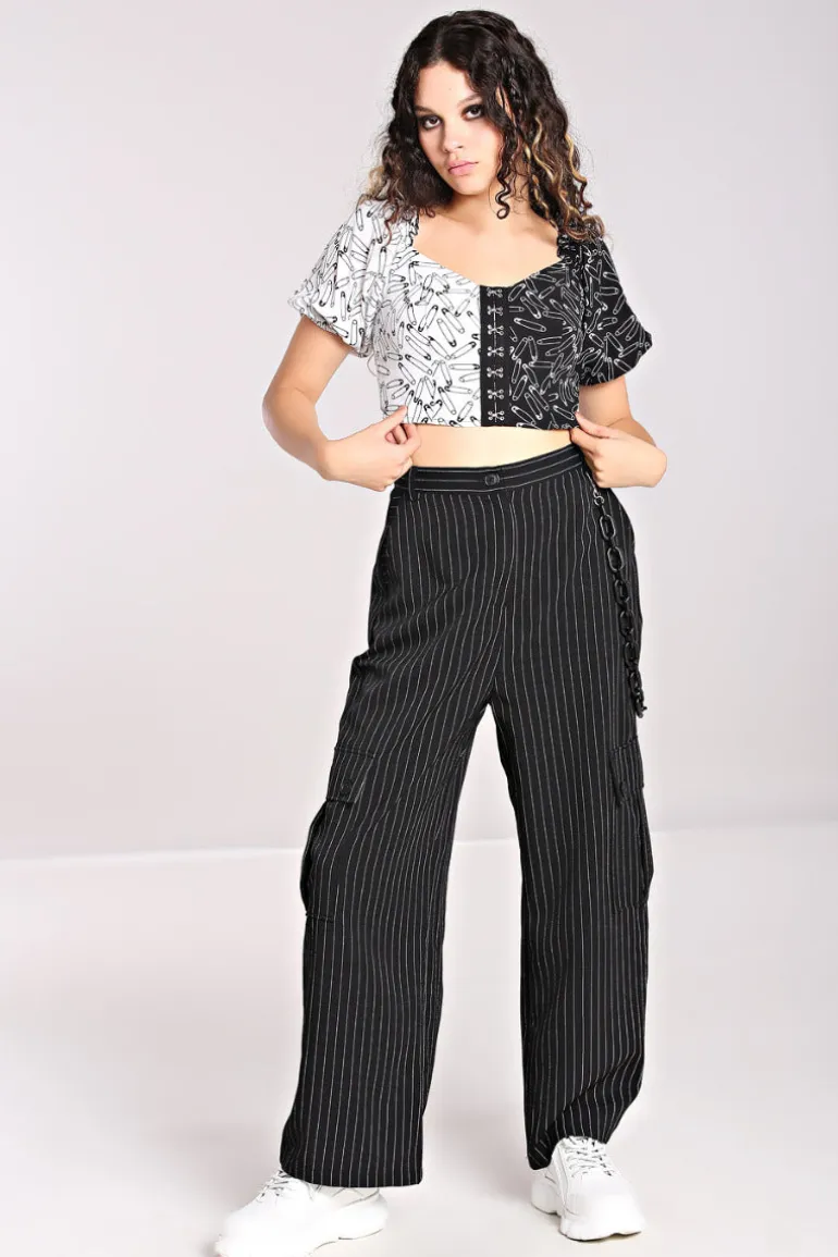 Safety Pin Crop Top
