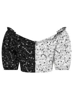 Safety Pin Crop Top