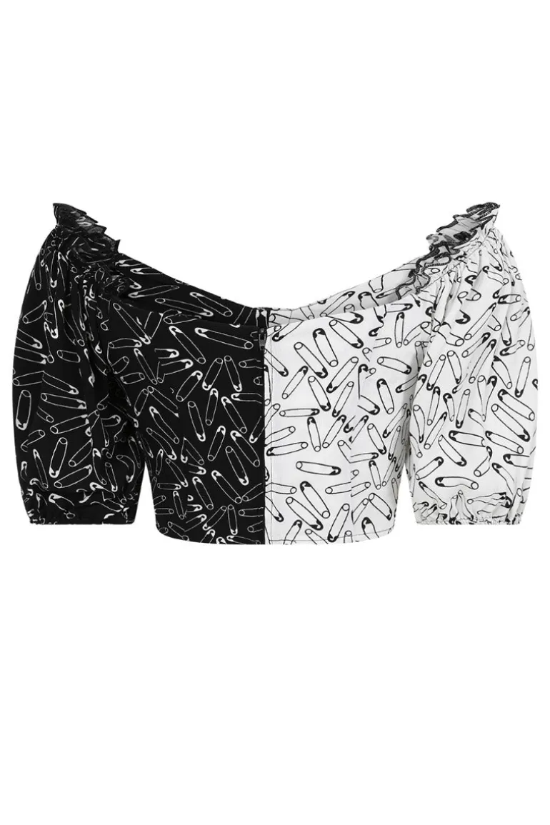 Safety Pin Crop Top