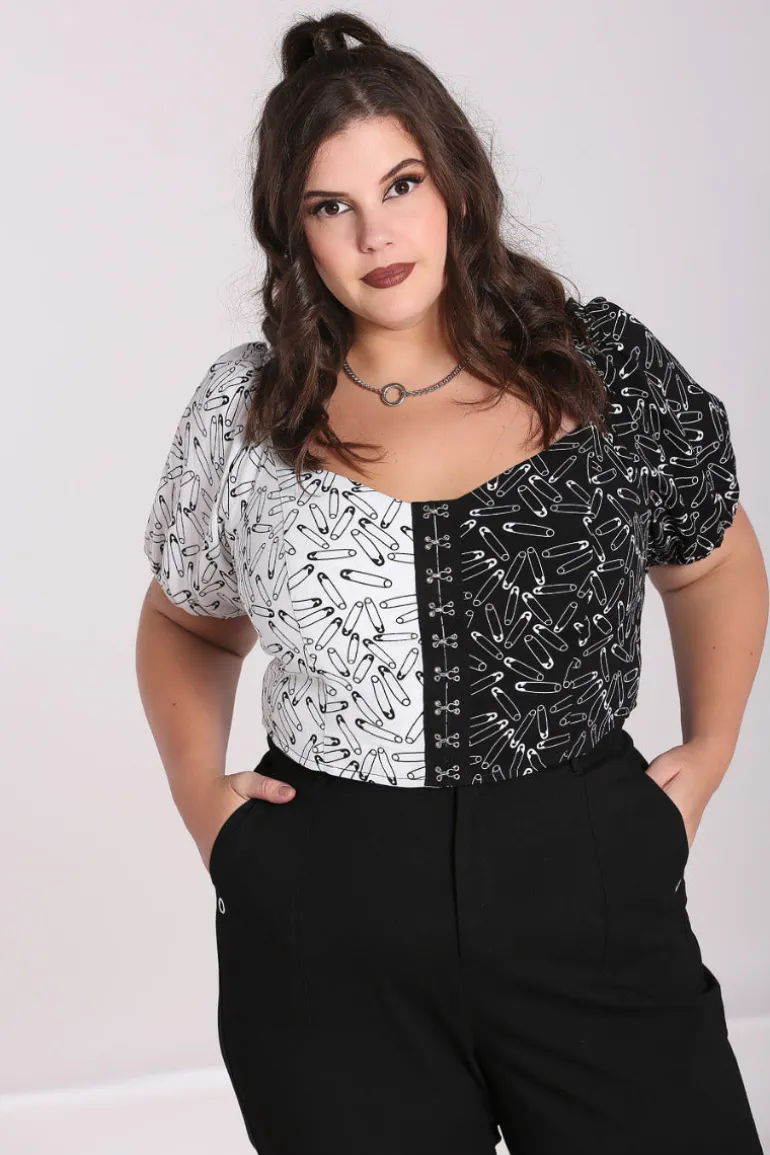 Safety Pin Crop Top