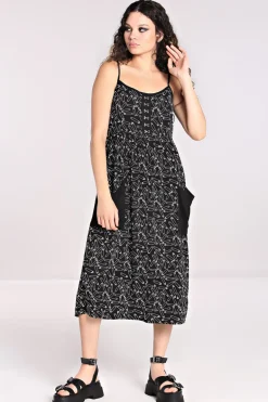 Safety Pin Dress Black