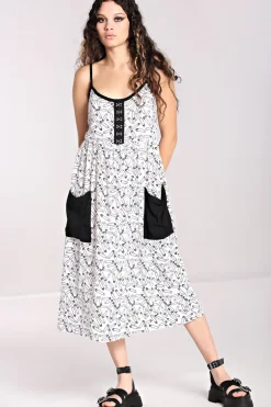 Safety Pin Dress White