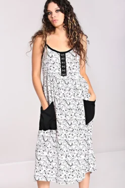 Safety Pin Dress White
