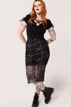 Stitches Mesh Skirt