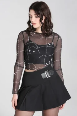 Stitches Mesh Top