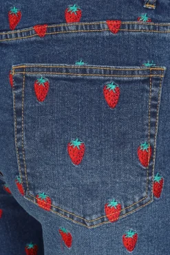 Strawberry Denim Jeans