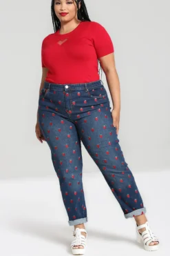 Strawberry Denim Jeans