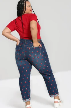 Strawberry Denim Jeans