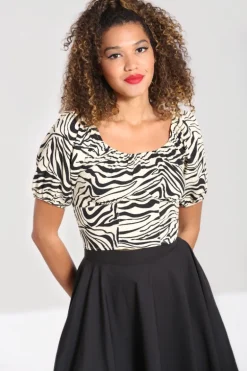 Zebra Crop Top