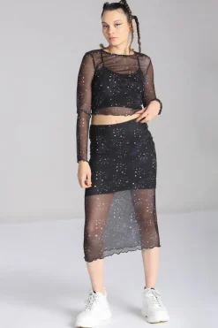 Zodiac Mesh Skirt
